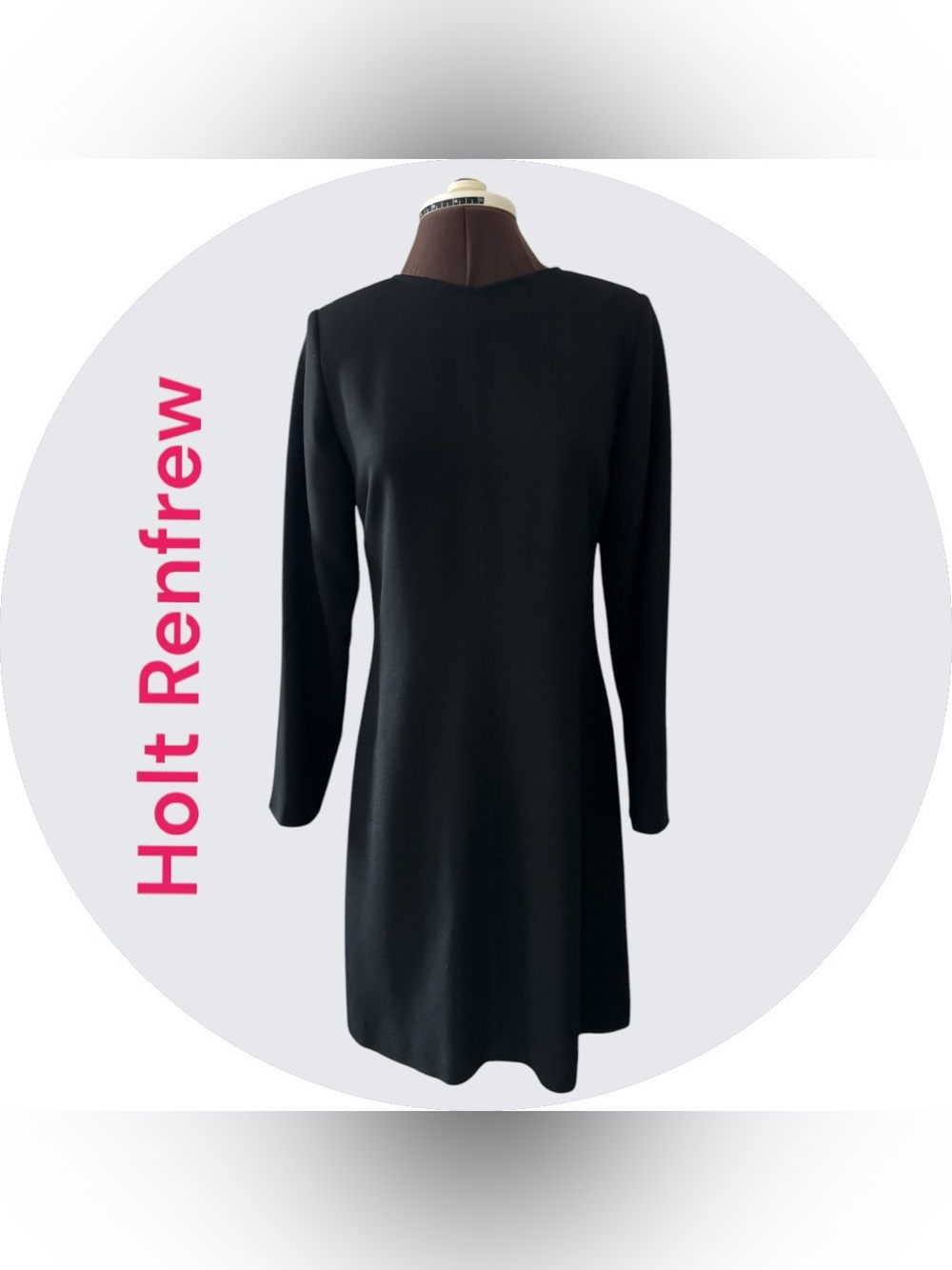Women's vintage Holt Renfrew wool long sleeve Dress